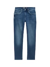 TOM TAILOR Herren Hybrid Denim Josh Regular Slim Jeans, blau, Uni, Gr. 34/30