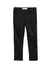 TOM TAILOR DENIM Herren Loose Tapered Hose, schwarz, Uni, Gr. XXL