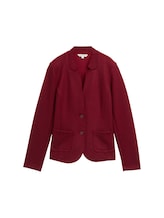 TOM TAILOR Damen Blazer mit aufgesetzten Taschen, rot, Meliert, Gr. XL