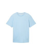 TOM TAILOR Herren Basic T-Shirt, blau, Meliert, Gr. M