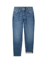 TOM TAILOR DENIM Damen Mom Fit Jeans, blau, Uni, Gr. 29