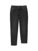 TOM TAILOR DENIM Damen Mom Fit Jeans, schwarz, Uni, Gr. 29