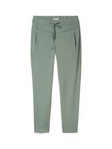 TOM TAILOR Damen Loose Fit Hose, grün, Uni, Gr. 40/28