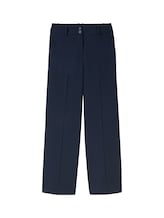 TOM TAILOR Damen Lea Wide Leg Hose, blau, Uni, Gr. 40/30