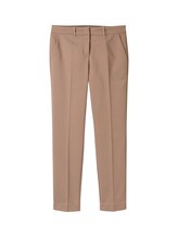 TOM TAILOR Damen Mia Slim Hose, braun, Uni, Gr. 38/30