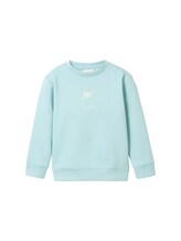 TOM TAILOR Jungen Glow in the Dark Sweatshirt, blau, Uni, Gr. 116/122