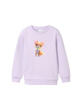 TOM TAILOR Mädchen Sweatshirt mit Fotoprint, lila, Fotoprint, Gr. 116/122