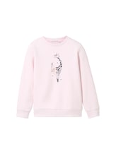 TOM TAILOR Mädchen Sweatshirt mit Motivprint, rosa, Uni, Gr. 128/134