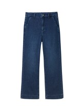 TOM TAILOR Damen Wide Leg Jeans, blau, Uni, Gr. 26/32