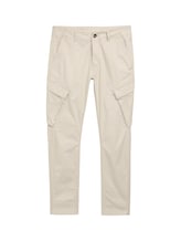 TOM TAILOR Herren Tapered Cargo Hose mit Stretch, braun, Uni, Gr. M