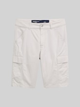 TOM TAILOR DENIM Herren Regular Cargo Shorts, grau, Uni, Gr. M