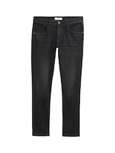 TOM TAILOR Herren Troy Slim Jeans, schwarz, Uni, Gr. 34/34