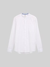TOM TAILOR Herren Fitted Oxford Hemd mit Brusttasche, weiß, Uni, Gr. XXXL