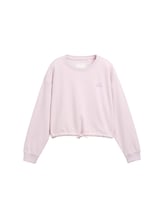 TOM TAILOR Mädchen Cropped Sweatshirt mit Print, lila, Uni, Gr. 164