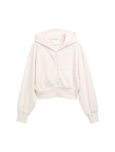 TOM TAILOR Mädchen Cropped Hoodie Sweatjacke, braun, Uni, Gr. 176