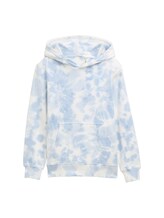 TOM TAILOR Jungen Tie-Dye Hoodie Sweatshirt, grau, Farbverlauf, Gr. 140