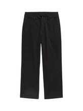 TOM TAILOR Jungen Baggy Fit Chino Hose, schwarz, Uni, Gr. 128