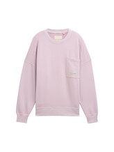 TOM TAILOR Jungen Oversize Sweatshirt mit Brusttasche, rosa, Uni, Gr. 140