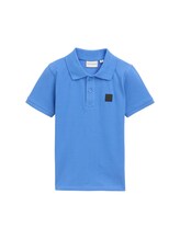 TOM TAILOR Jungen Basic Poloshirt mit Badge-Detail, blau, Uni, Gr. 92/98