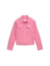 TOM TAILOR Damen Basic Jeansjacke, rosa, Uni, Gr. XXXL