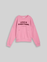TOM TAILOR DENIM Damen Loose Fit Sweatshirt, rosa, Uni, Gr. M