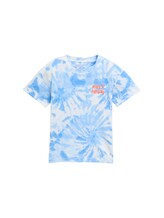 TOM TAILOR Jungen Oversize Tie-Dye T-Shirt, blau, Farbverlauf, Gr. 128/134