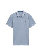 TOM TAILOR Herren Piqué Poloshirt mit Stretch, blau, Uni, Gr. XXXL