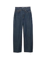 TOM TAILOR DENIM Damen Wide Leg Jeans mit Stretch-Anteil, blau, Uni, Gr. L