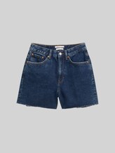 TOM TAILOR DENIM Damen TTLINLEY MOM Jeans Shorts, blau, Uni, Gr. XS