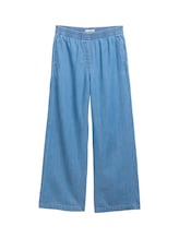 TOM TAILOR Mädchen Wide Leg Jeans, blau, Uni, Gr. 152