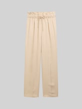TOM TAILOR DENIM Damen Wide Leg Paperpag Hose, braun, Uni, Gr. XXL