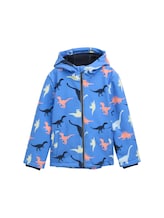 TOM TAILOR Jungen Softshell Jacke mit Allover-Print, blau, Gemustert, Gr. 116/122