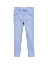 TOM TAILOR Mädchen Jeggings mit Gummibund, blau, Uni, Gr. 128