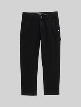 TOM TAILOR DENIM Herren TTLoose Jeans im Utility-Look, schwarz, Uni, Gr. M