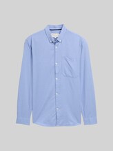 TOM TAILOR DENIM Herren Regular Fit Hemd mit Brusttasche, blau, Meliert, Gr. XXL