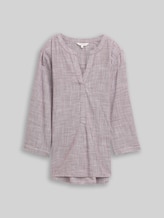 TOM TAILOR Damen Bluse aus Baumwolle, rot, Uni, Gr. 34