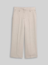 TOM TAILOR Damen Culotte Hose mit Bügelfalte, braun, Meliert, Gr. 44/28