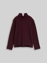 TOM TAILOR Damen Strickpullover mit Kaschmir-Anteil, rot, Meliert, Gr. L