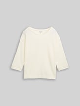 TOM TAILOR Damen Loose Fit Langarmshirt mit Fledermausärmeln, weiß, Uni, Gr. XL
