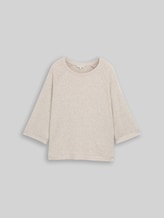 TOM TAILOR Damen Langarmshirt mit Raglanärmeln, braun, Meliert, Gr. XL