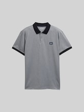 TOM TAILOR Herren Piqué Poloshirt mit Stretch, blau, Meliert, Gr. S