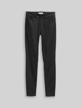 TOM TAILOR Damen Coated TTLUCIE SKINNY Jeans, schwarz, Uni, Gr. 29/34