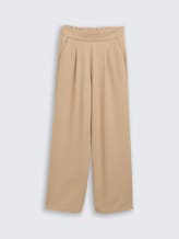 TOM TAILOR DENIM Damen Wide Leg Hose, braun, Uni, Gr. XL