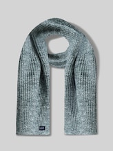 TOM TAILOR Herren Schal aus Baumwolle, blau, Meliert, Gr. ONESIZE