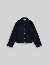 TOM TAILOR Damen Oversize Cordjacke, blau, Uni, Gr. 46