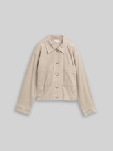 TOM TAILOR Damen Oversize Cordjacke, grau, Uni, Gr. 46