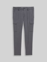 TOM TAILOR Herren TTTAPERED Cargo Hose, grau, Uni, Gr. 33/36