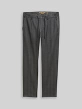 TOM TAILOR Herren TTREGULAR Chino Hose, schwarz, Uni, Gr. 94