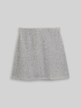 TOM TAILOR Damen Cosy Rock in Melange-Optik, grau, Meliert, Gr. 38