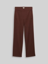 TOM TAILOR Damen TTMIA STRAIGHT Hose, braun, Uni, Gr. 44/32